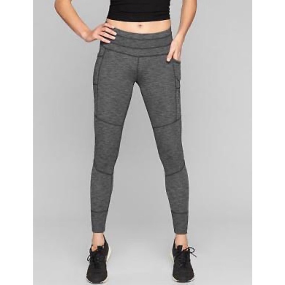 Athleta Excursion Tight Leggings Spacedye Gray size S